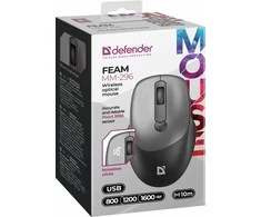Pelė Defender Feam MM-296 pilka