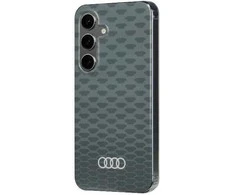 Audi IML Stitching Pattern MagSafe Dėklas S24 S921 pilkos spalvos Hardcase AU-IMLMS24-Q5/D3-GY