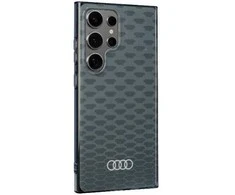 Audi IML Stitching Pattern MagSafe Dėklas S24 Ultra S928 pilkos spalvos Hardcase AU-IMLMS24U-Q5/D3-GY