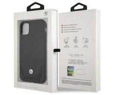 Apple iPhone 11 BMW dėklas odinis Perforate (BMHCN61RSWPK) juodos spalvos