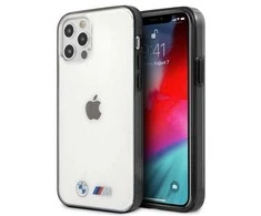 Apple iPhone 12 Pro Max BMW dėklas Sandblast (BMHCP12LMBTOK) skaidrus