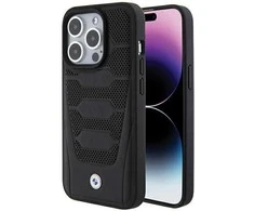 BMW Leather Seats Pattern dėklas iPhone 15 Pro Max - juodas