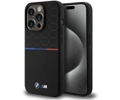 BMW M Silikoninis Pattern MagSafe Apple iPhone 15 Pro - dėklas telefonui juodos spalvos