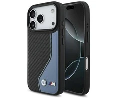 BMW M anglies pluošto logotipo „MagSafe“ dėklas, skirtas „iPhone 17 Pro“ - Mėlyna