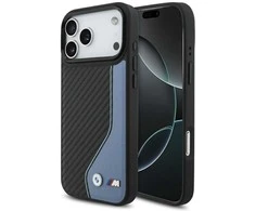 BMW M anglies pluošto logotipo „MagSafe“ dėklas, skirtas „iPhone 17 Pro Max“ - Mėlyna