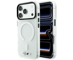 BMW M IML matinio metalo logotipas ir apdaila MagSafe dėklas iPhone 18 Pro / 17 Pro - Permatomas