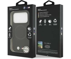 BMW M FW Metal Logo MagSafe dėklas skirtas Apple iPhone 17 Pro Max Juodas
