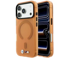 Dėklas BMW M IML Frosted Metal Logo &amp; Trims MagSafe Case, skirtas iPhone 17 Pro / 18 Pro – Oranžinė