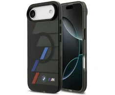 BMW M IML Metal Mygtukai Tricolor Lines MagSafe dėklas skirtas Apple iPhone Air Juodas