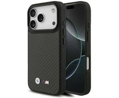 BMW M Kevlar Matt MagSafe dėklas Apple iPhone 17 Pro juodos spalvos