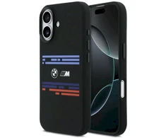 BMW M Silicon Horizontal Line MagSafe dėklas iPhone 17 juodos spalvos