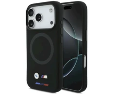 BMW M Silicon Logo MagSafe dėklas iPhone 17 Pro juodos spalvos