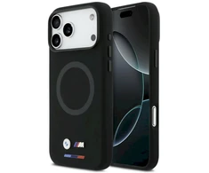 BMW M Silicon Logo MagSafe dėklas iPhone 17 Pro Max juodos spalvos