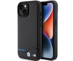 Apple iPhone 15 Plus BMW odinis dėklas Carbon (BMHCP15M22NBCK) juodos spalvos