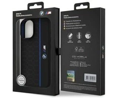 BMW BMHMP16S23SHEB Apple iPhone 16 6.1" dėklas telefonui juodos spalvos Silikoninis Hexagon Line MagSafe