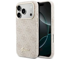 Dėklas Case Guess 4G Script MagSafe for iPhone 17 Pro Max / pink