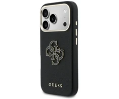 Dėklas GUESS case for IPHONE 17 Pro GUHCP17L5PS4RGGK (PU FW Resin Logo) juodas
