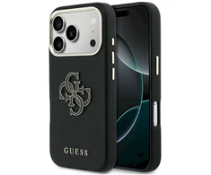 Dėklas GUESS case for IPHONE 17 Pro GUHCP17L5PS4RGGK (PU FW Resin Logo) juodas