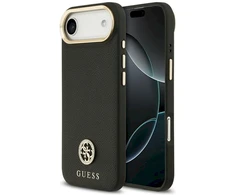 Guess Grained Strass Logo MagSafe - dėklas skirtas Apple iPhone Air juodas