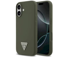 „Guess“ silikoninis trikampio formos logotipo „MagSafe“ dėklas, skirtas „iPhone 17“ – „Alias“