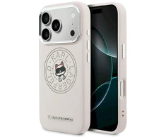 Dėklas Karl Lagerfeld Point &amp; Choupette Sketch MagSafe Case for iPhone 17 Pro - Rožinė