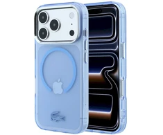 Dėklas Lacoste IML Šerkšnotas MagSafe, skirtas iPhone 18 Pro Max / 17 Pro Max, mėlynas