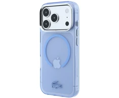Dėklas Lacoste IML Šerkšnotas MagSafe, skirtas iPhone 18 Pro Max / 17 Pro Max, mėlynas