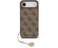 Guess 4G Charm dėklas skirtas Apple iPhone 17 Air Tone on Tone rudos spalvos