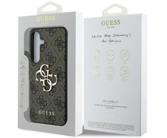 Guess Big 4G Logo Classic Logo Samsung Galaxy S25 Plus dėklas telefonui rudos spalvos