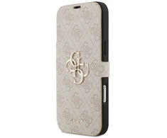 Dėklas Guess Book 4G Metal Logo Case for iPhone 17 Pro Max / pink