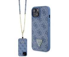 Apple iPhone 15 Guess dėklas Crossbody 4G Metal Logo (GUHCP15SP4TDSCPB) mėlynos spalvos