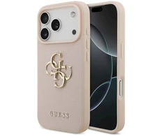 Original dėklas GUESS Grained Big 4G & Classic Logo skirtas iPhone 17 Pro pink