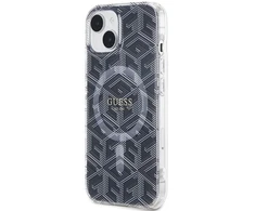 Dėklas Guess GUHMP15MHGCUSTGK Hardcase IML GCube MagSafe for iPhone 15 Plus/14 Plus 6.7" / juodas