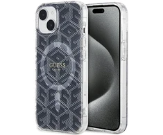 Dėklas Guess GUHMP15MHGCUSTGK Hardcase IML GCube MagSafe for iPhone 15 Plus/14 Plus 6.7" / juodas