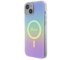 Dėklas Guess GUHMP15SHITSU Hardcase IML Iridescent MagSafe for iPhone 15 / 14 / 13 6.1" / violetinė