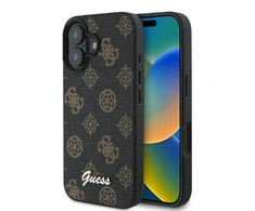 Guess Peony Script MagSafe Apple iPhone 16 Plus - dėklas telefonui juodos spalvos