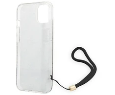 „Guess“ GUOHCP14MH4STW „Apple iPhone 14 Plus / 15 Plus 6.7“ rudas kietas dėklas 4G spausdinimo dirželis