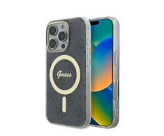 Guess IML 4G MagSafe Apple iPhone 16 Pro - dėklas telefonui juodos spalvos