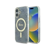 Guess GUHMP16SH4STB Apple iPhone 16 6.1″ mėlynas kietas dėklas IML 4G MagSafe