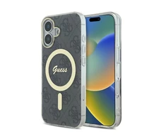 Guess IML 4G MagSafe Apple iPhone 16 - dėklas telefonui juodos spalvos