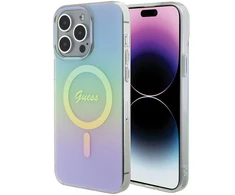 GUESS GUHMP15LHITSQ IPHONE 15 PRO 6.1 "TURKIO SPALVOS / TURKIO SPALVOS KIETAS DĖKLAS IML IRIDESCENT MAGSAFE