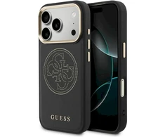 „Guess“ perforuotas 4G „MagSafe“ dėklas, skirtas „iPhone 17 Pro Max“ - juodas