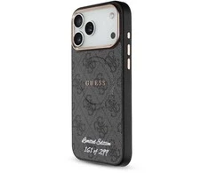 Guess PU 4G MagSafe Strap Limited Edition of 299 dėklas skirtas Apple iPhone 17 Pro Max juodos spalvos