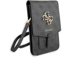 Dėklas Guess PU 4G Metal Logo Phone Bag / Pilkas