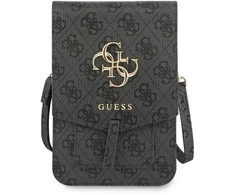 Dėklas Guess PU 4G Metal Logo Phone Bag / Pilkas