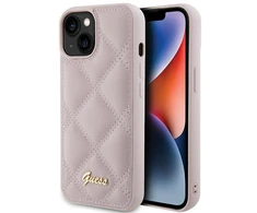 Dėklas GUESS GUHCP15SPSQSQSP IPHONE 15/14/13 6.1 "Rožinis / Rožinis HARDCASE QUILTD METAL LOGO