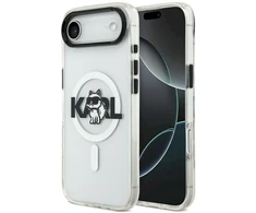 Karl Lagerfeld IML Choupette Sketch Logo MagSafe dėklas skirtas Apple iPhone Air Clear