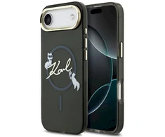Dėklas Karl Lagerfeld IML Choupettes Karl Script Logo MagSafe iPhone Air Case - Juodas