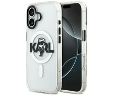 Karl Lagerfeld IML Karl Sketch Logo MagSafe dėklas Apple iPhone 17 skaidrus