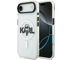 Karl Lagerfeld IML Karl Sketch Logo MagSafe dėklas Apple iPhone Air skaidrus